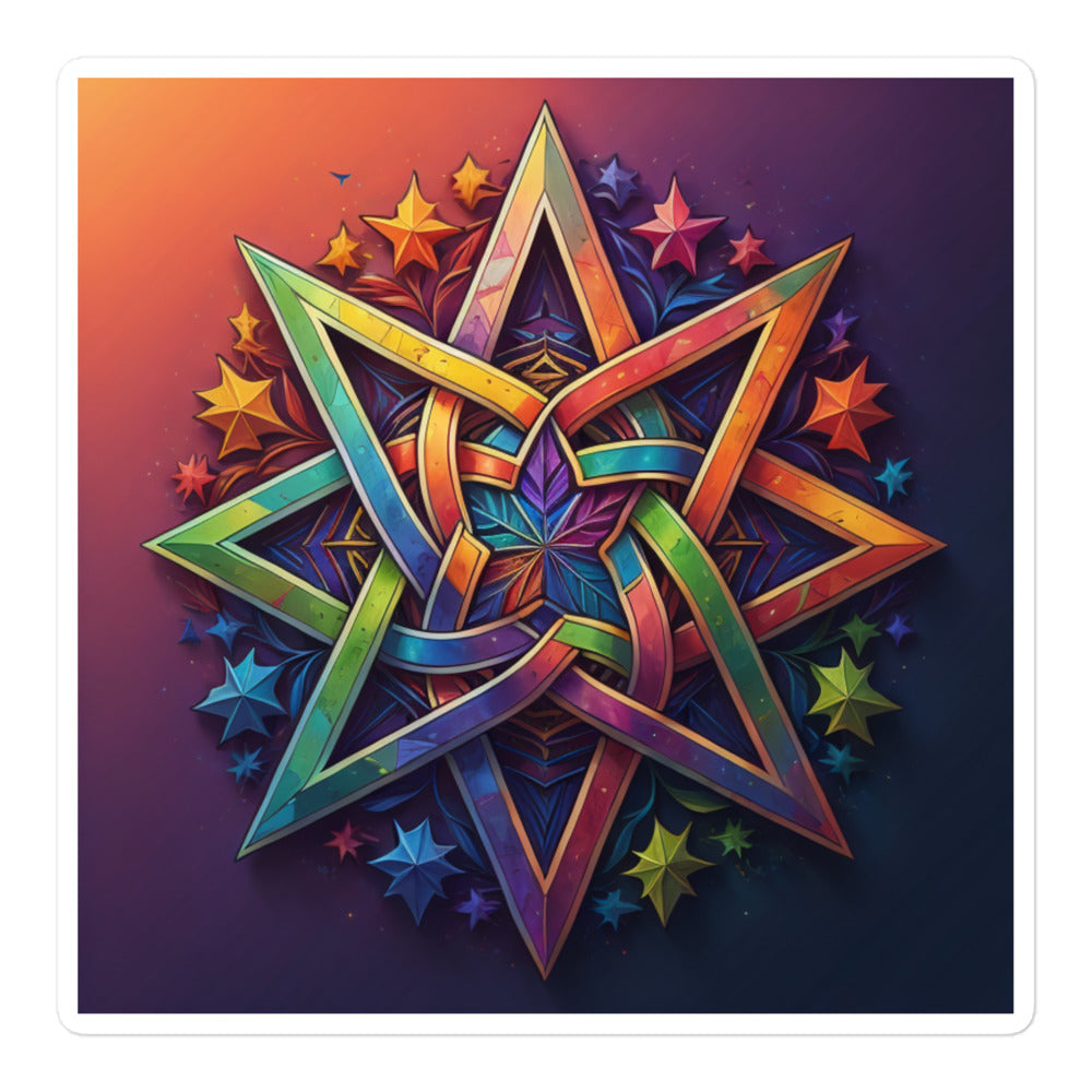 Vibrant Song | Star Of David | Kiss Cut Sticker Jouparty