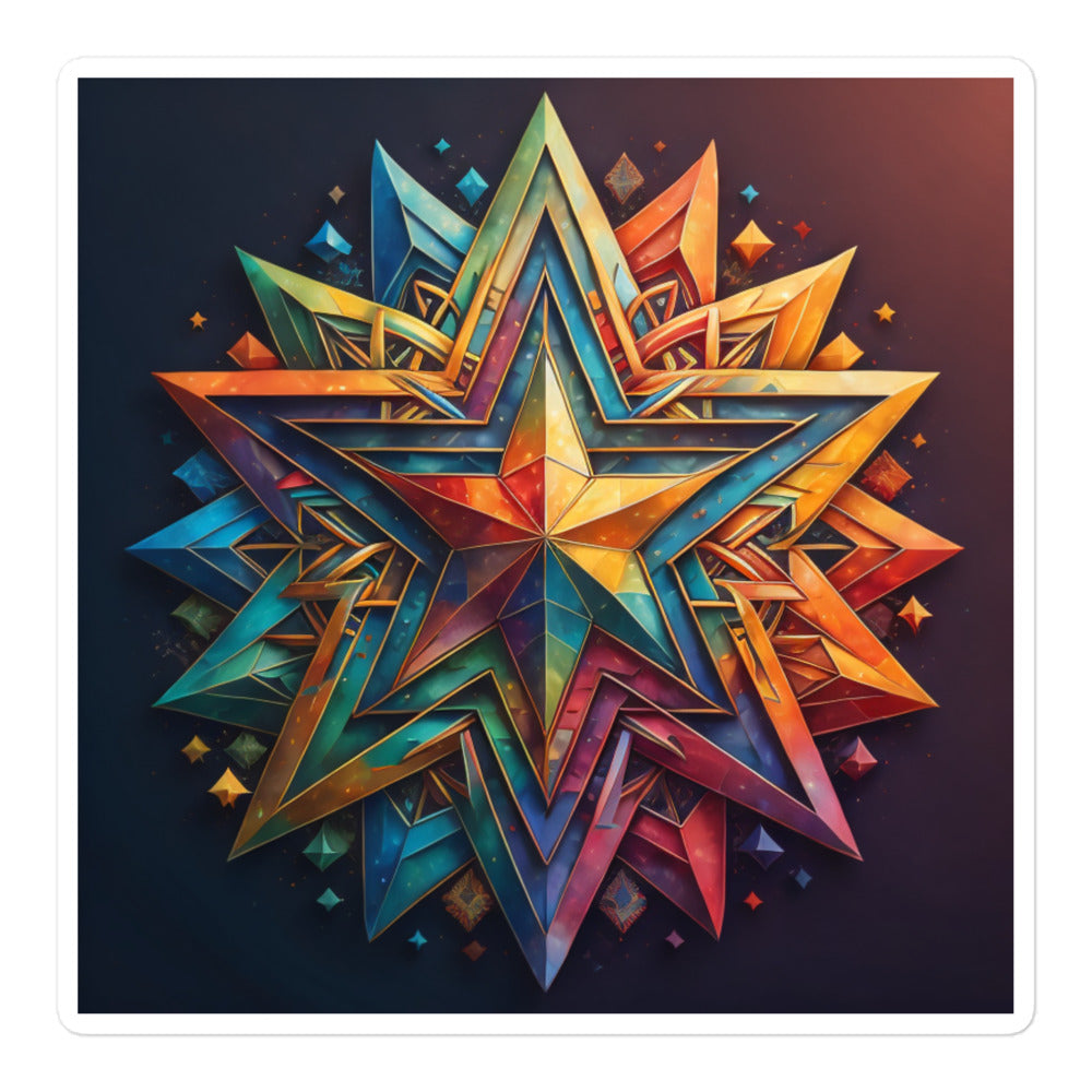 Vibrant Song | Star Of David | Kiss Cut Sticker Jouparty