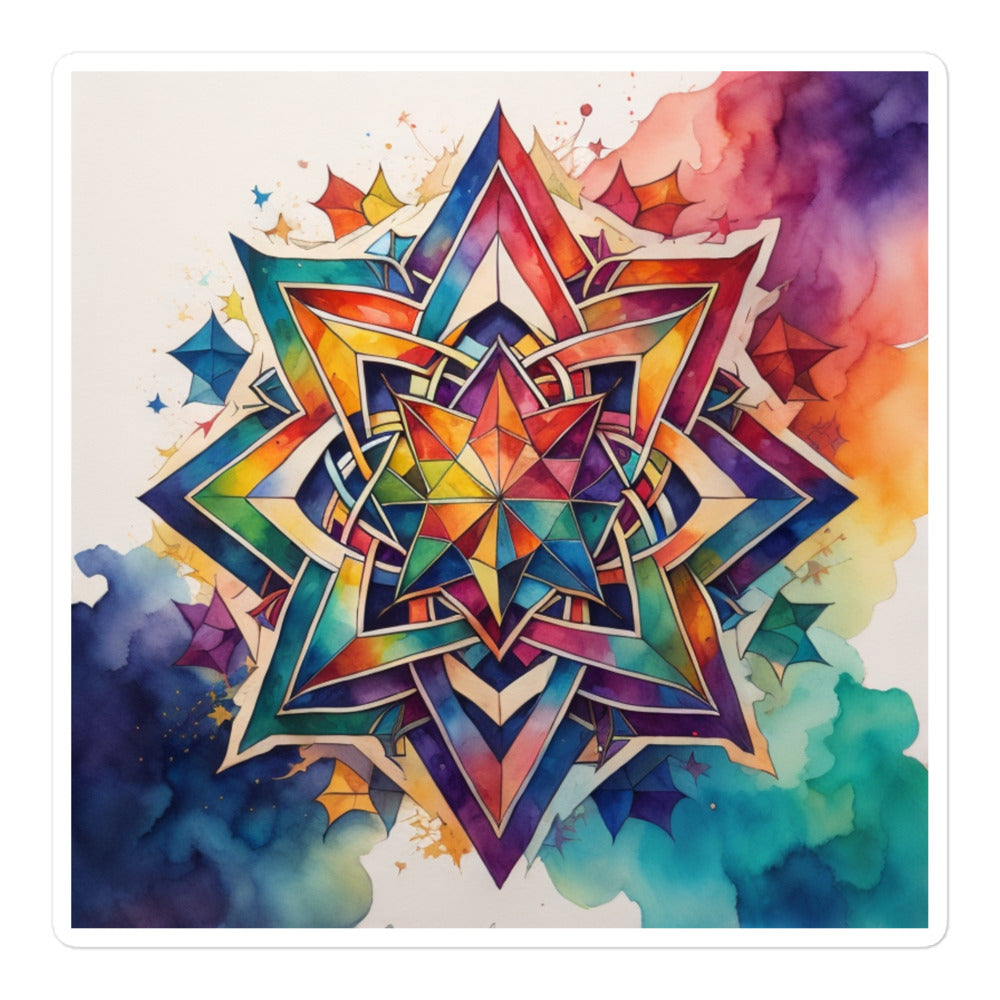 Vibrant Song | Star Of David | Kiss Cut Sticker Jouparty