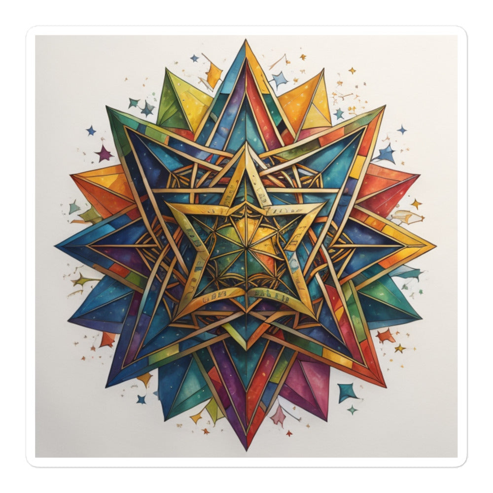 Vibrant Song | Star Of David | Kiss Cut Sticker Jouparty