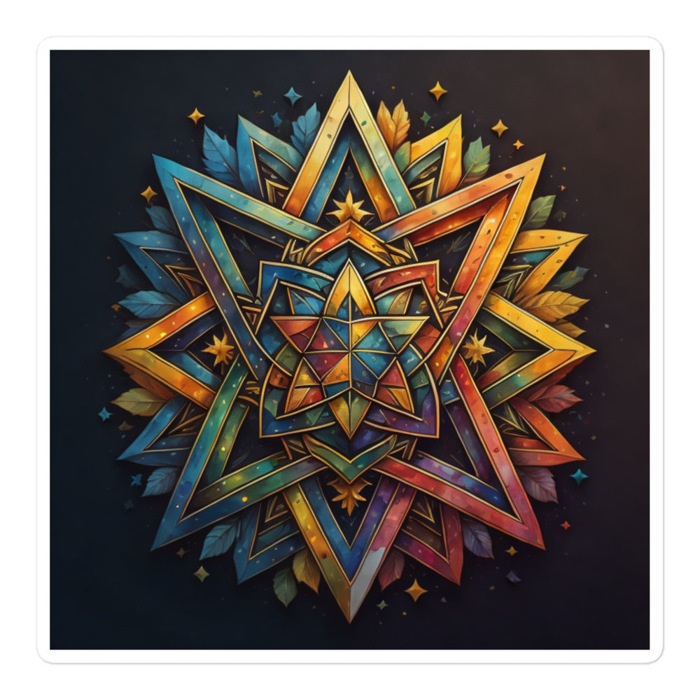 Vibrant Song | Star Of David | Kiss Cut Sticker Jouparty