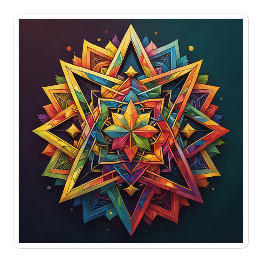 Vibrant Song | Star Of David | Kiss Cut Sticker Jouparty