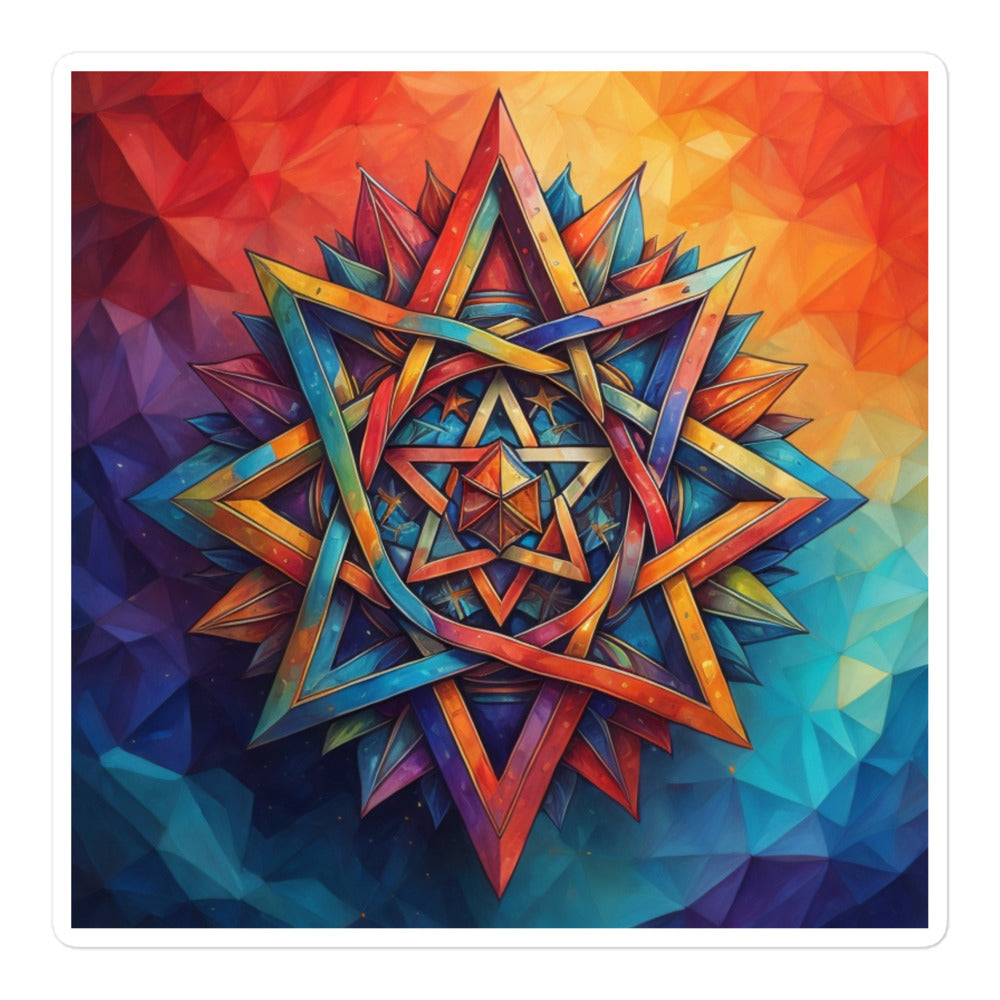 Vibrant Song | Star Of David | Kiss Cut Sticker Jouparty