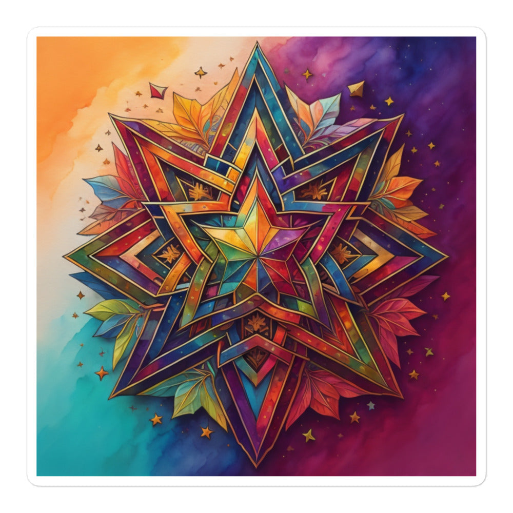 Vibrant Song | Star Of David | Kiss Cut Sticker