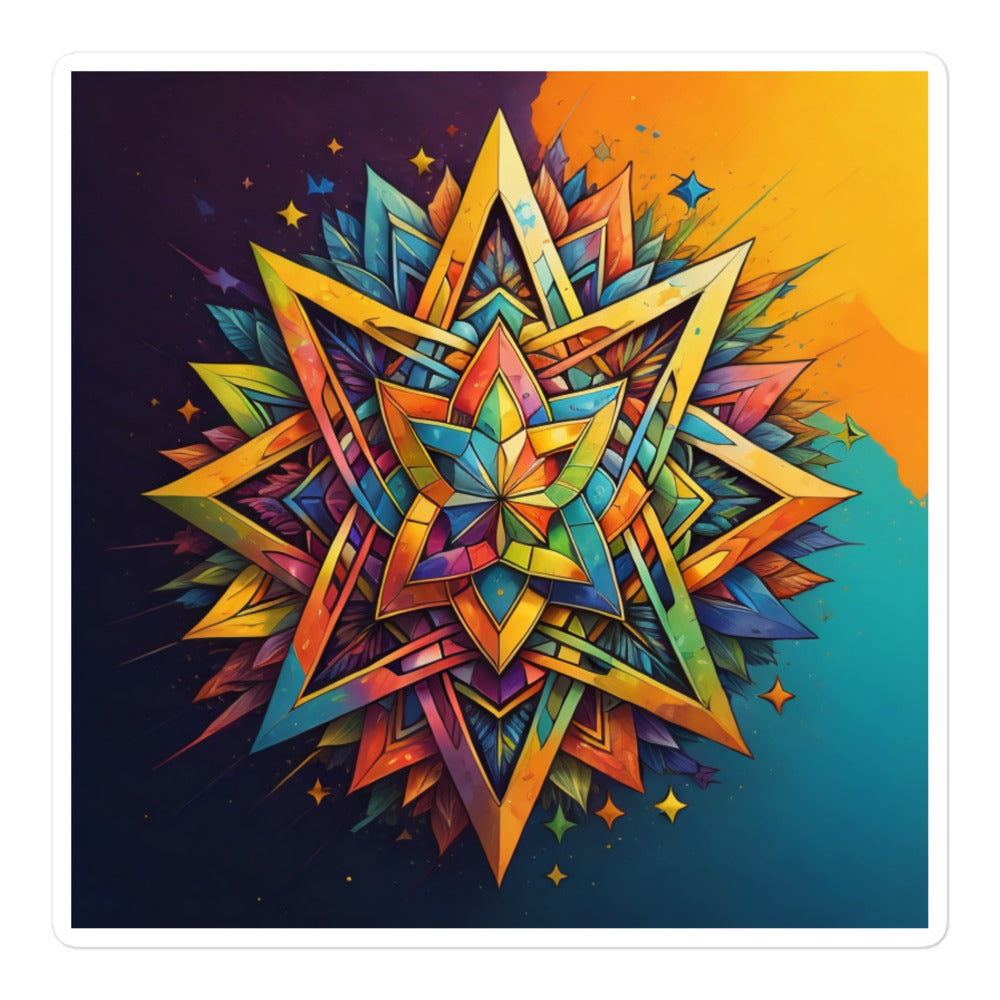 Vibrant Song | Star Of David | Kiss Cut Sticker Jouparty