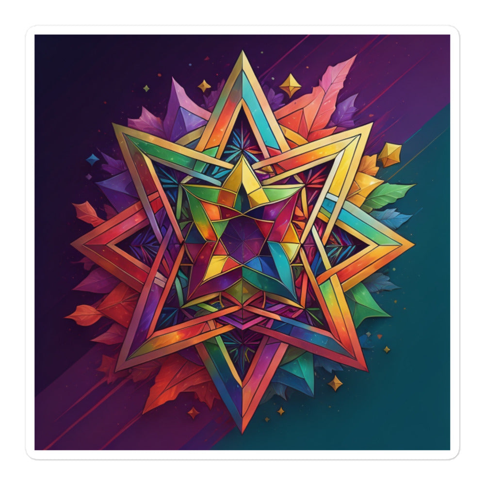 Vibrant Song | Star Of David | Kiss Cut Sticker Jouparty