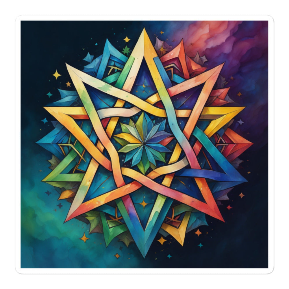 Vibrant Song | Star Of David | Kiss Cut Sticker Jouparty