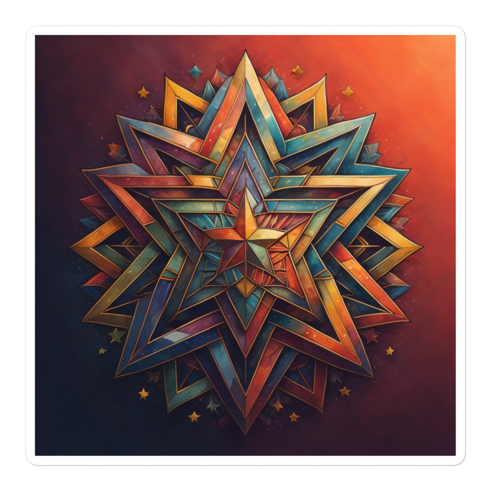 Vibrant Song | Star Of David | Kiss Cut Sticker Jouparty