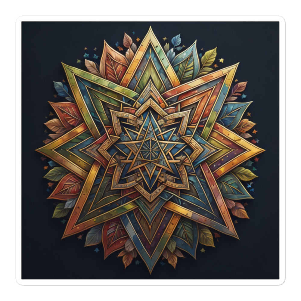 Vibrant Song | Star Of David | Kiss Cut Sticker Jouparty