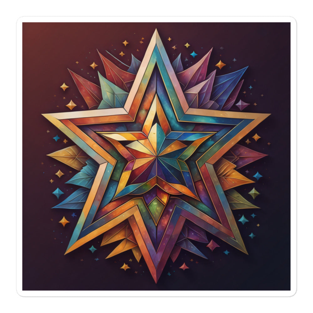 Vibrant Song | Star Of David | Kiss Cut Sticker Jouparty