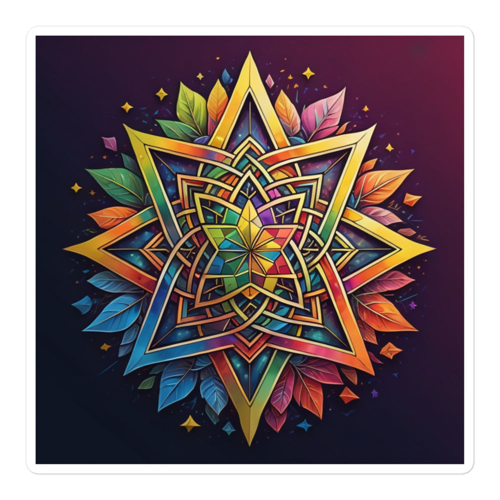 Vibrant Song | Star Of David | Kiss Cut Sticker Jouparty