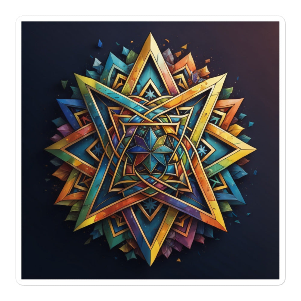Vibrant Song | Star Of David | Kiss Cut Sticker Jouparty