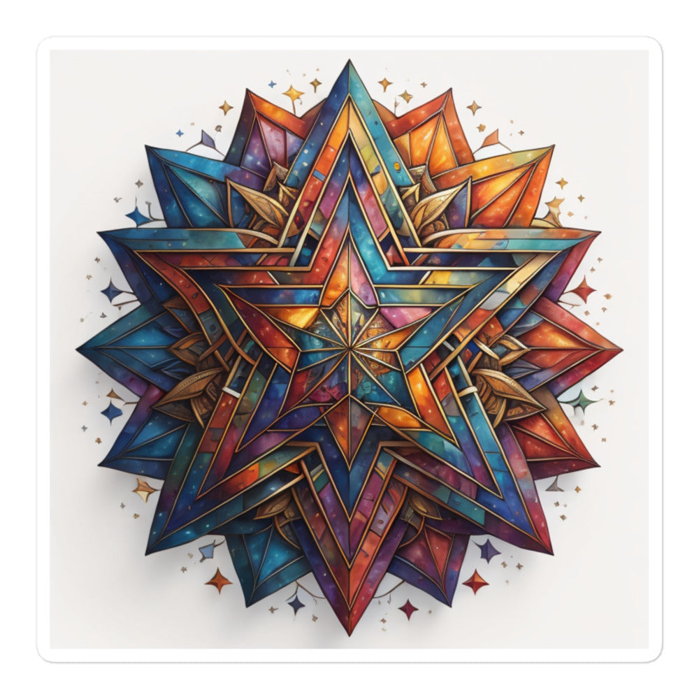 Vibrant Song | Star Of David | Kiss Cut Sticker Jouparty