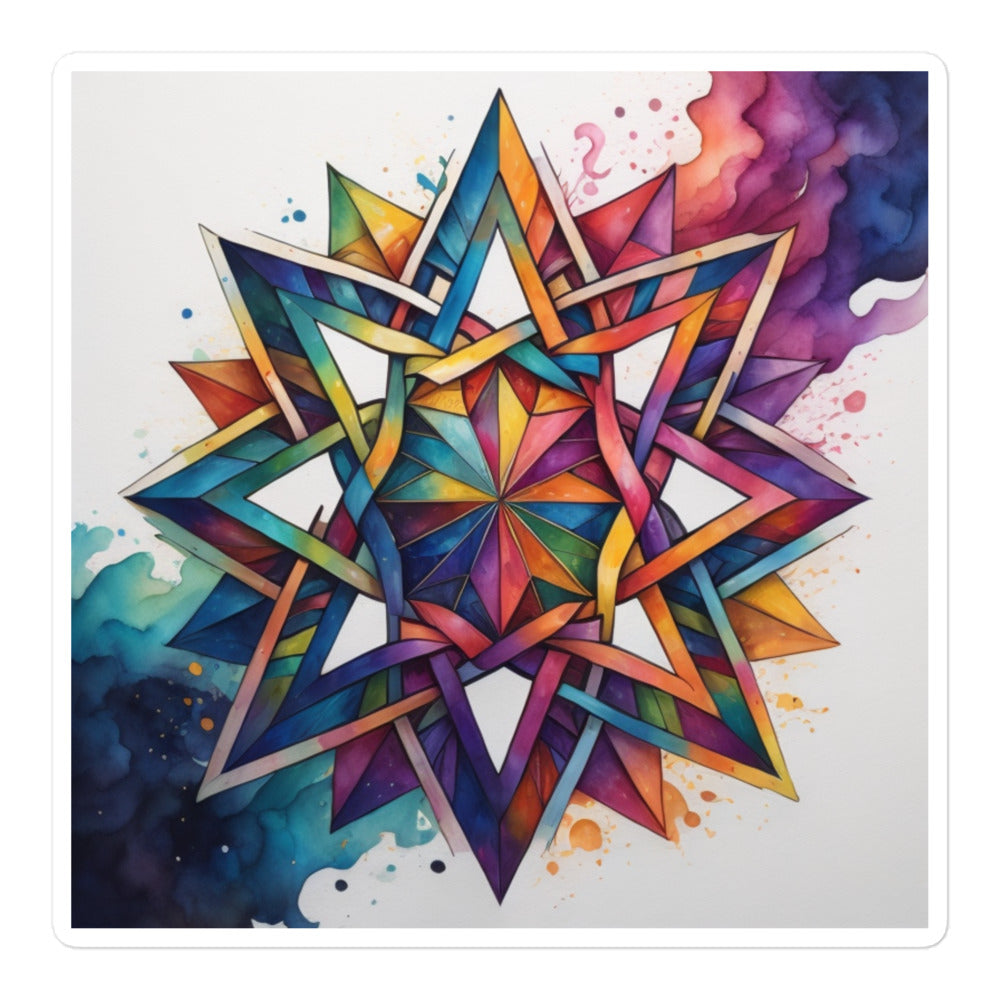 Vibrant Song | Star Of David | Kiss Cut Sticker Jouparty
