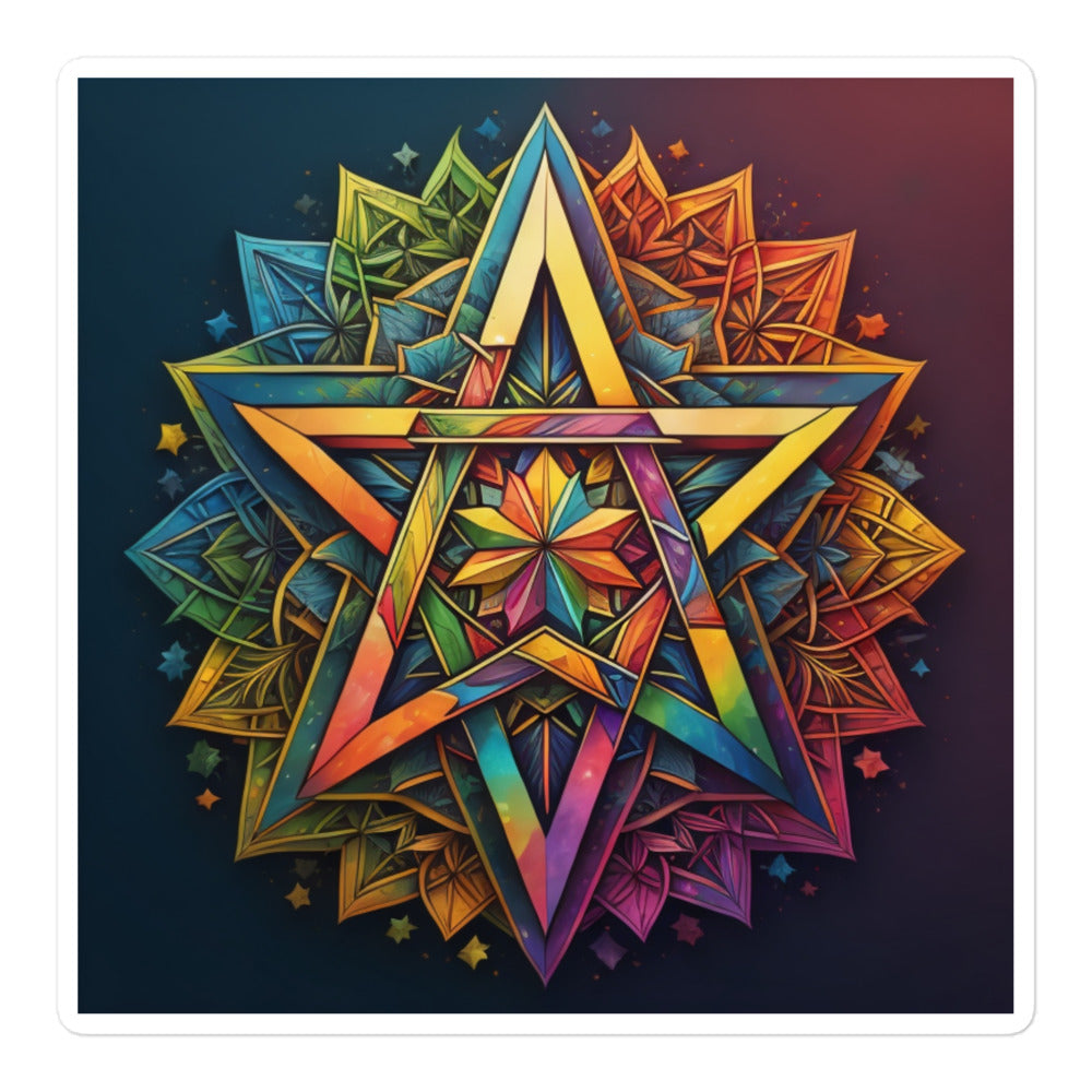 Vibrant Song | Star Of David | Kiss Cut Sticker Jouparty
