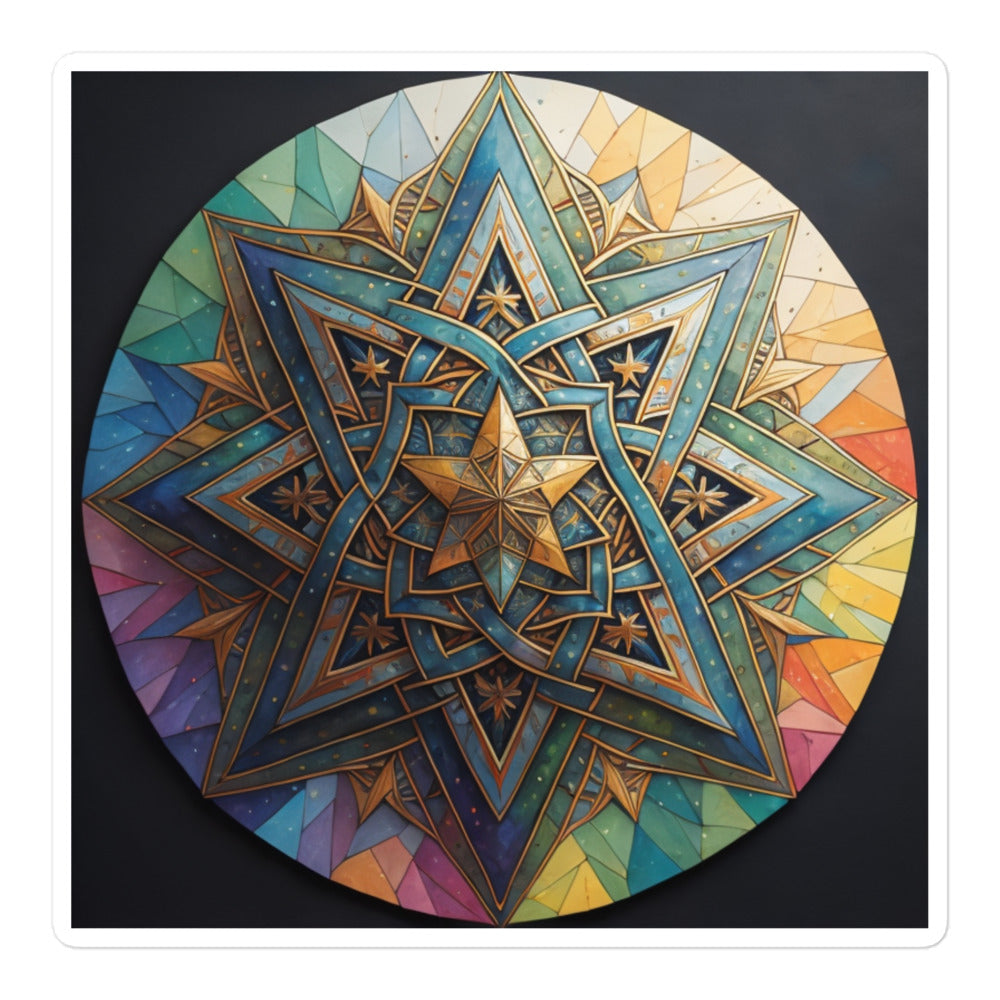 Vibrant Song | Star Of David | Kiss Cut Sticker Jouparty