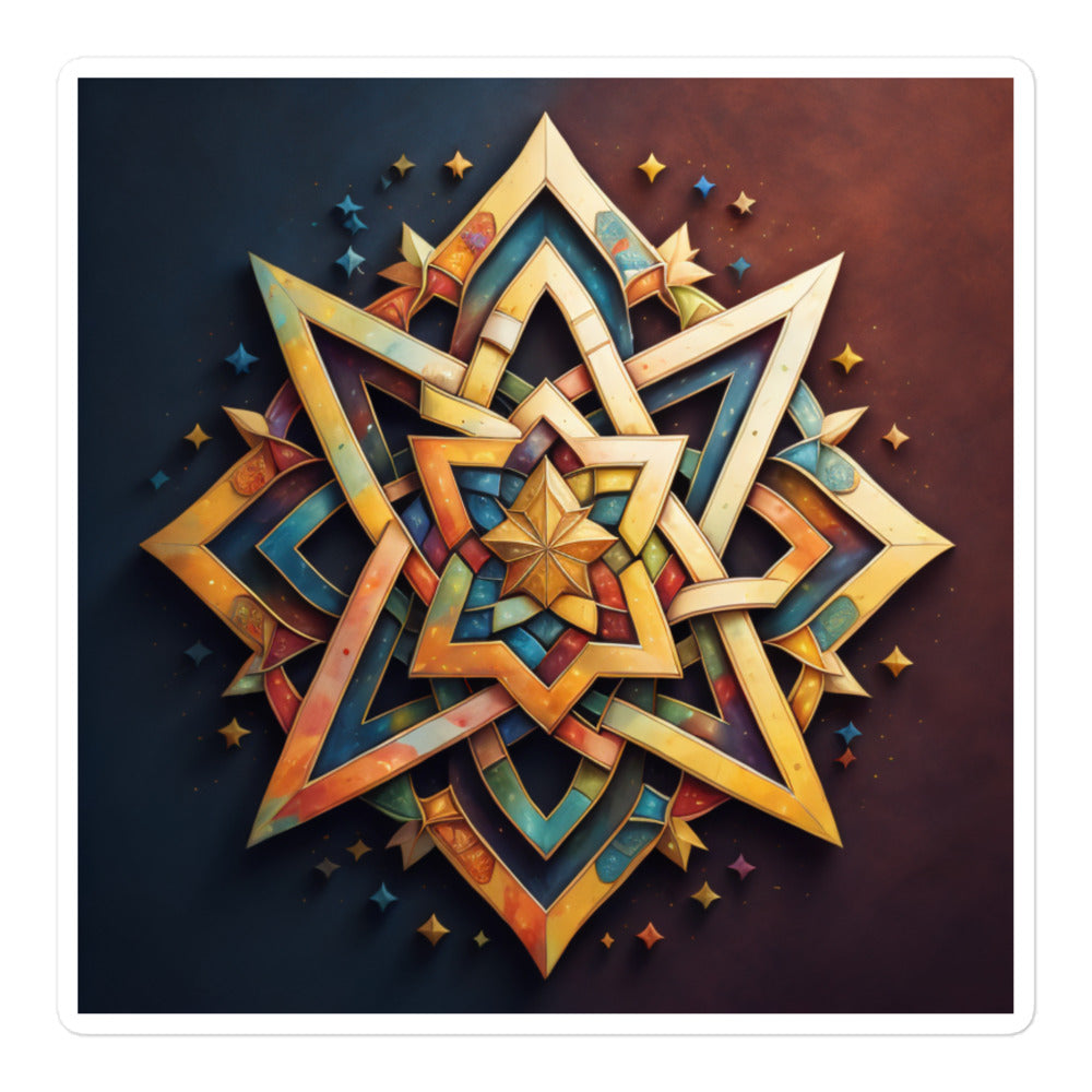 Vibrant Song | Star Of David | Kiss Cut Sticker Jouparty