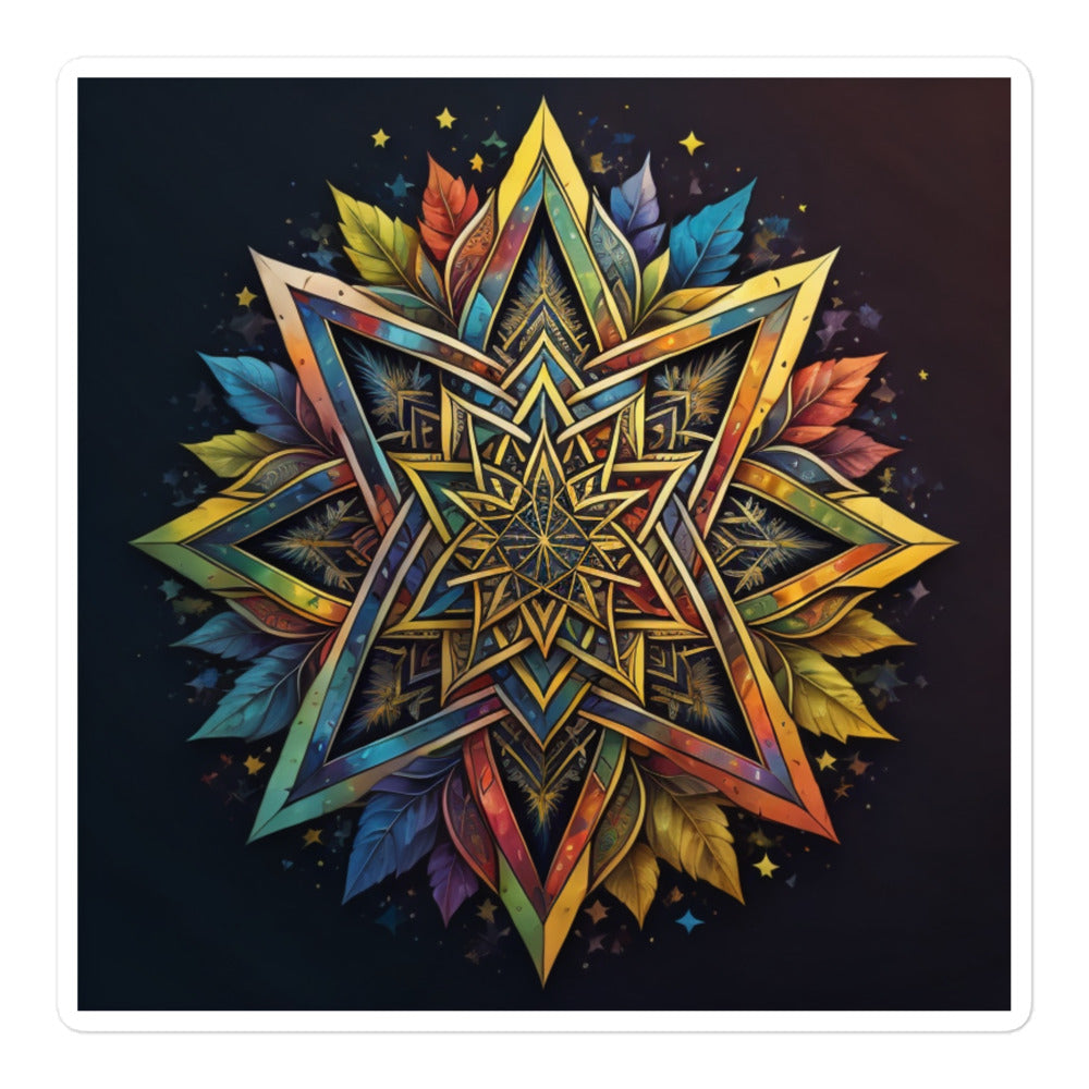 Vibrant Song | Star Of David | Kiss Cut Sticker Jouparty