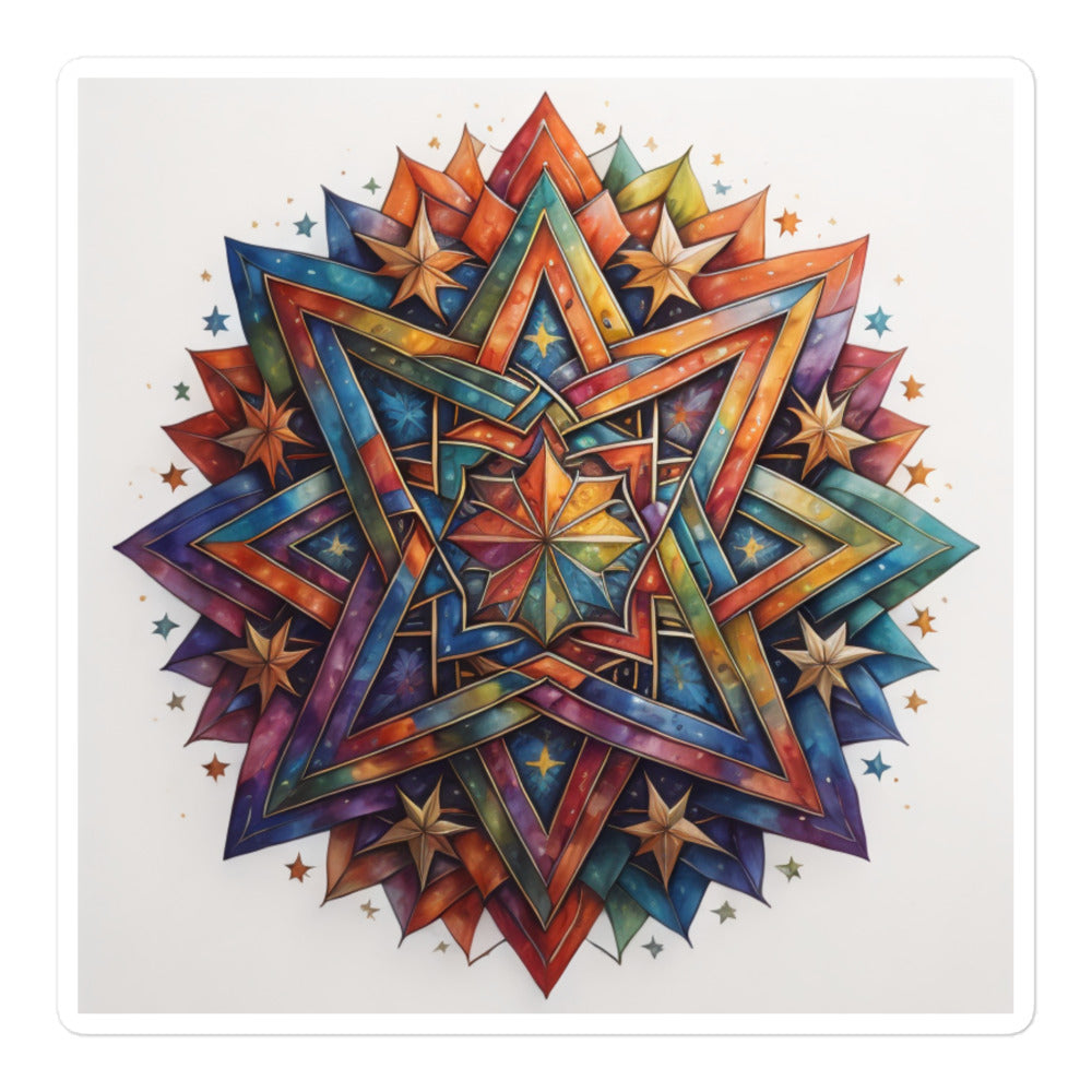 Vibrant Song | Star Of David | Kiss Cut Sticker Jouparty