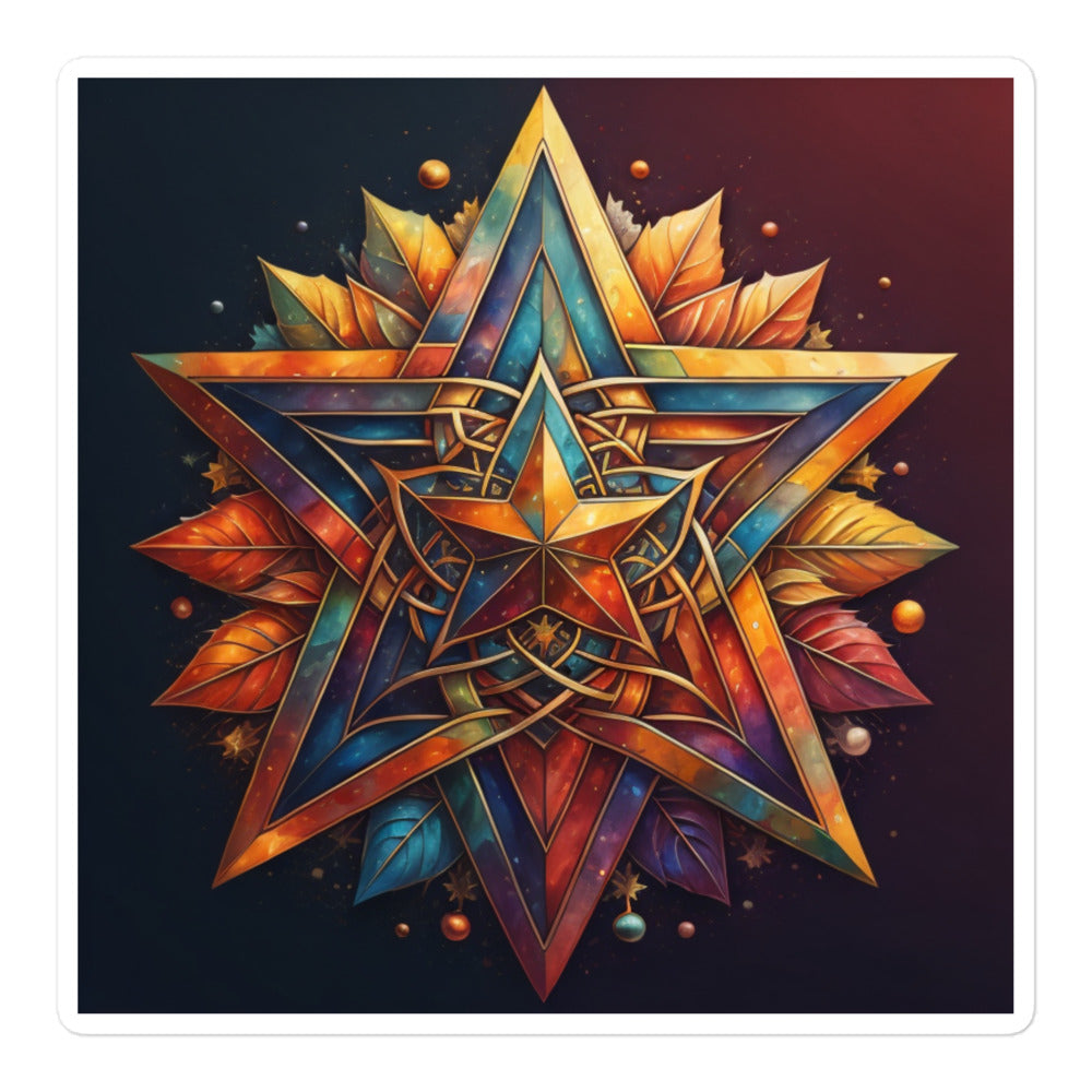 Vibrant Song | Star Of David | Kiss Cut Sticker Jouparty