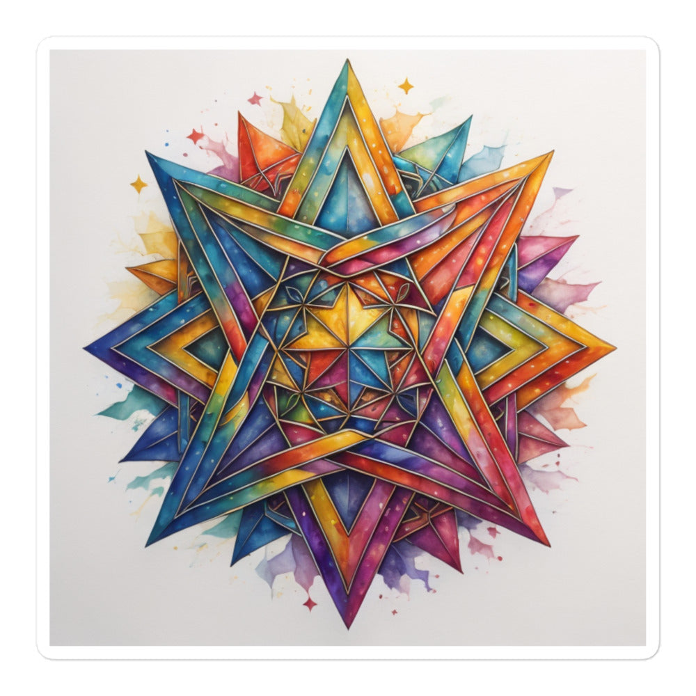 Vibrant Song | Star Of David | Kiss Cut Sticker Jouparty