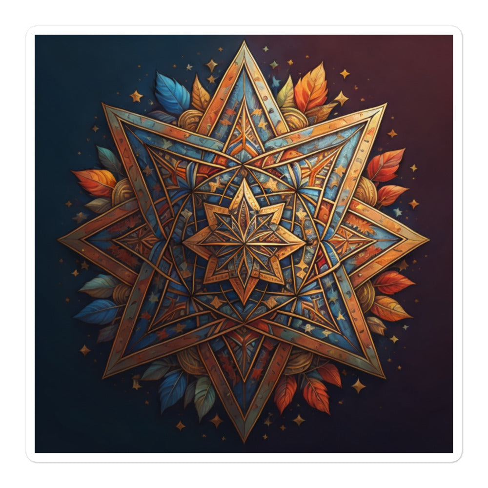 Vibrant Song | Star Of David | Kiss Cut Sticker Jouparty