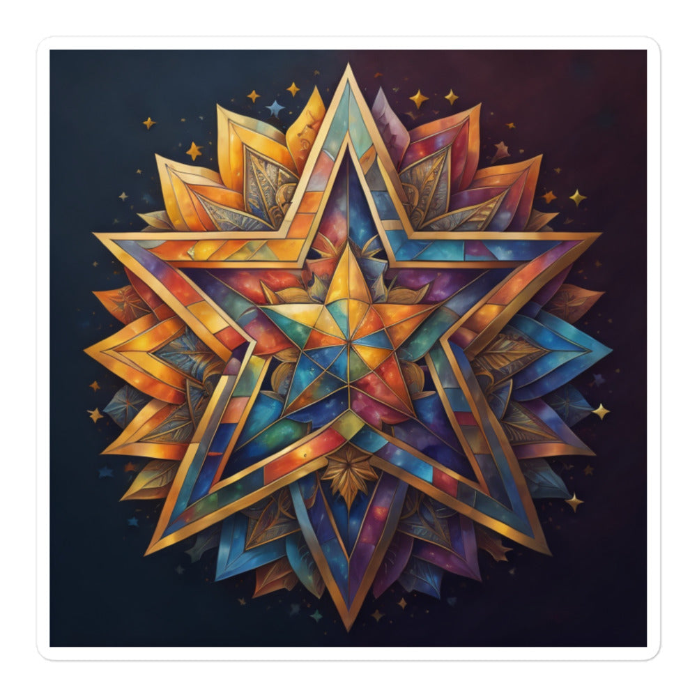 Vibrant Song | Star Of David | Kiss Cut Sticker