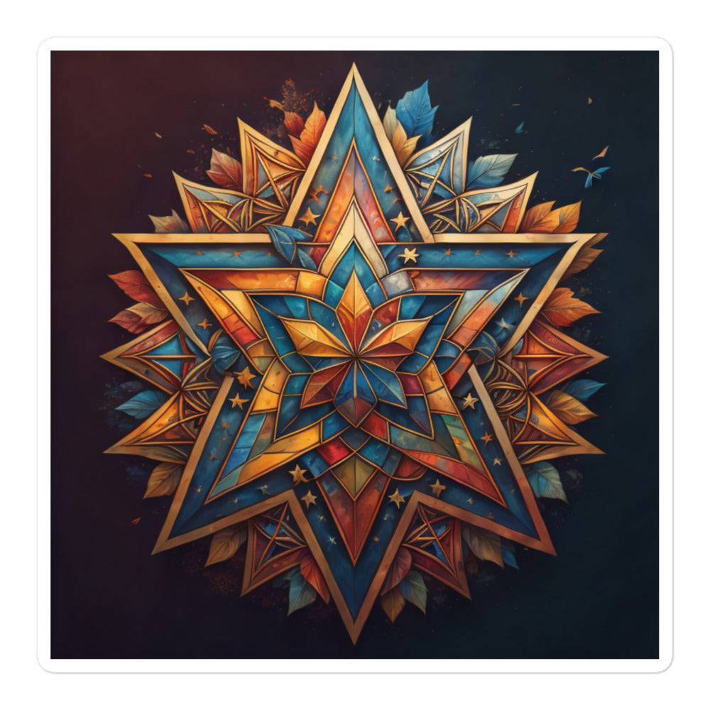 Vibrant Song | Star Of David | Kiss Cut Sticker Jouparty