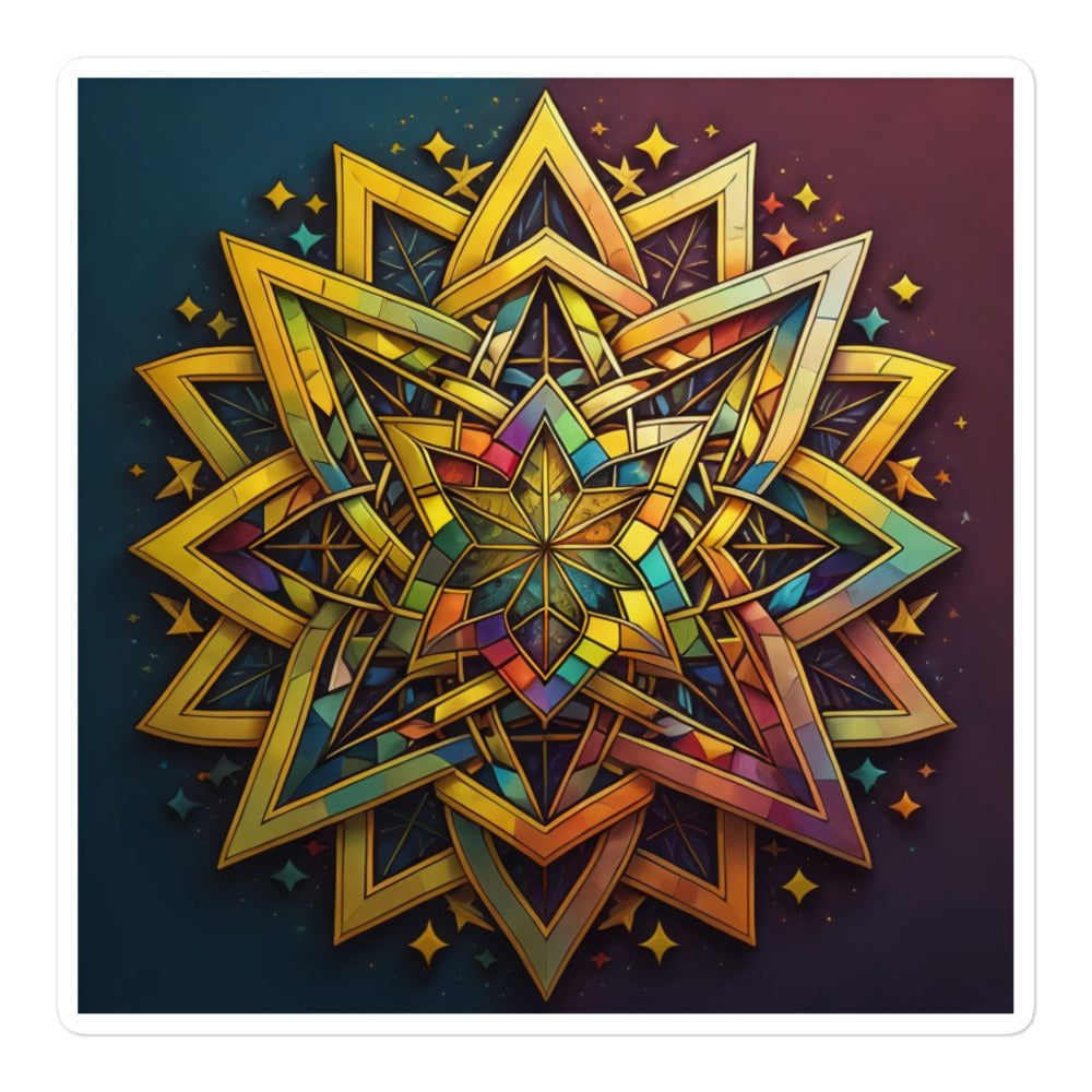 Vibrant Song | Star Of David | Kiss Cut Sticker Jouparty
