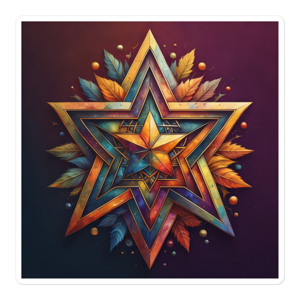 Vibrant Song | Star Of David | Kiss Cut Sticker Jouparty