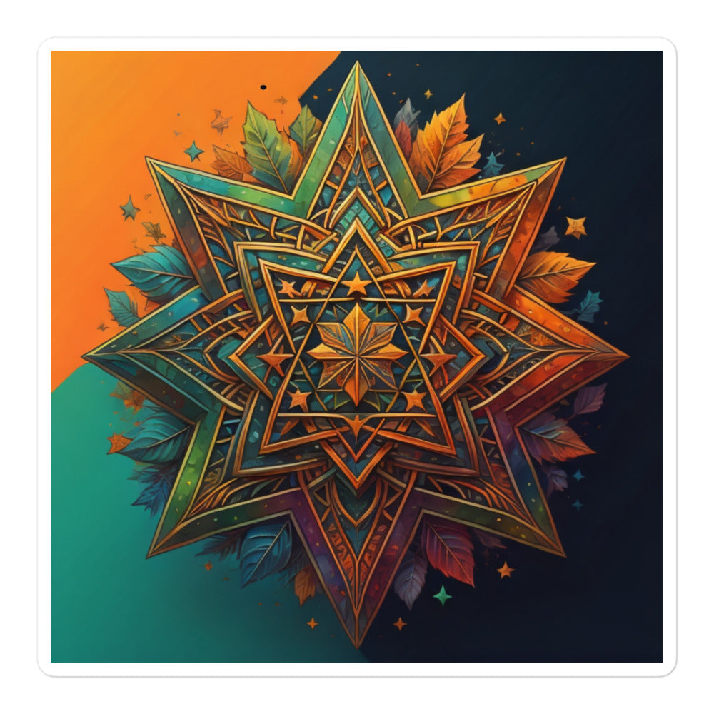 Vibrant Song | Star Of David | Kiss Cut Sticker Jouparty