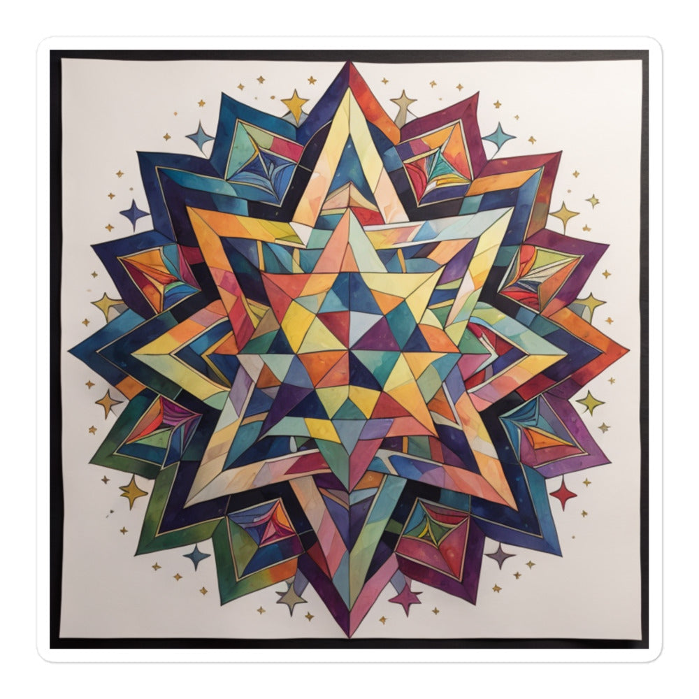 Vibrant Song | Star Of David | Kiss Cut Sticker Jouparty