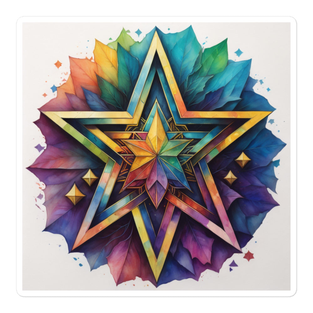 Vibrant Song | Star Of David | Kiss Cut Sticker Jouparty