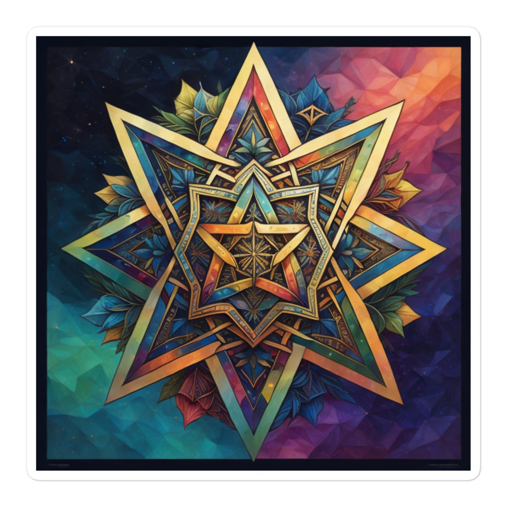 Vibrant Song | Star Of David | Kiss Cut Sticker Jouparty