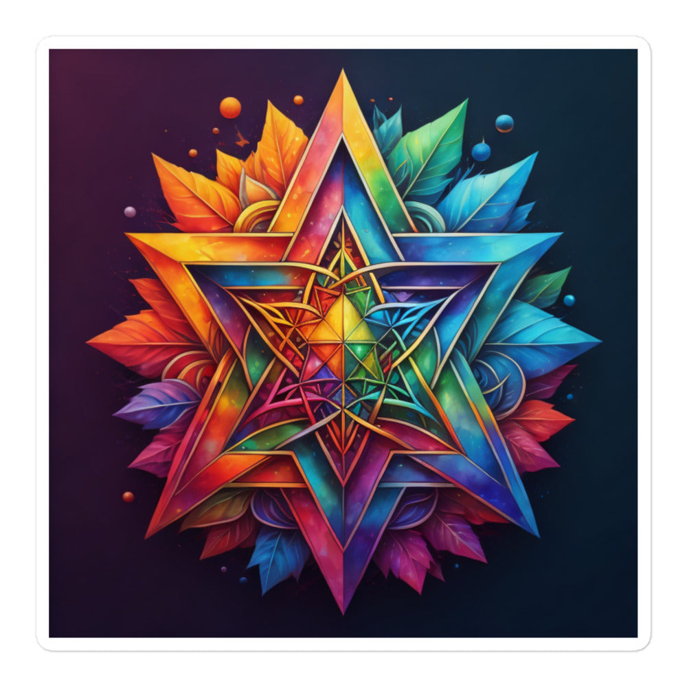 Vibrant Song | Star Of David | Kiss Cut Sticker Jouparty