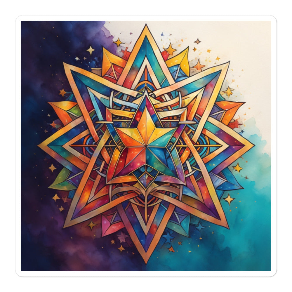 Vibrant Song | Star Of David | Kiss Cut Sticker Jouparty