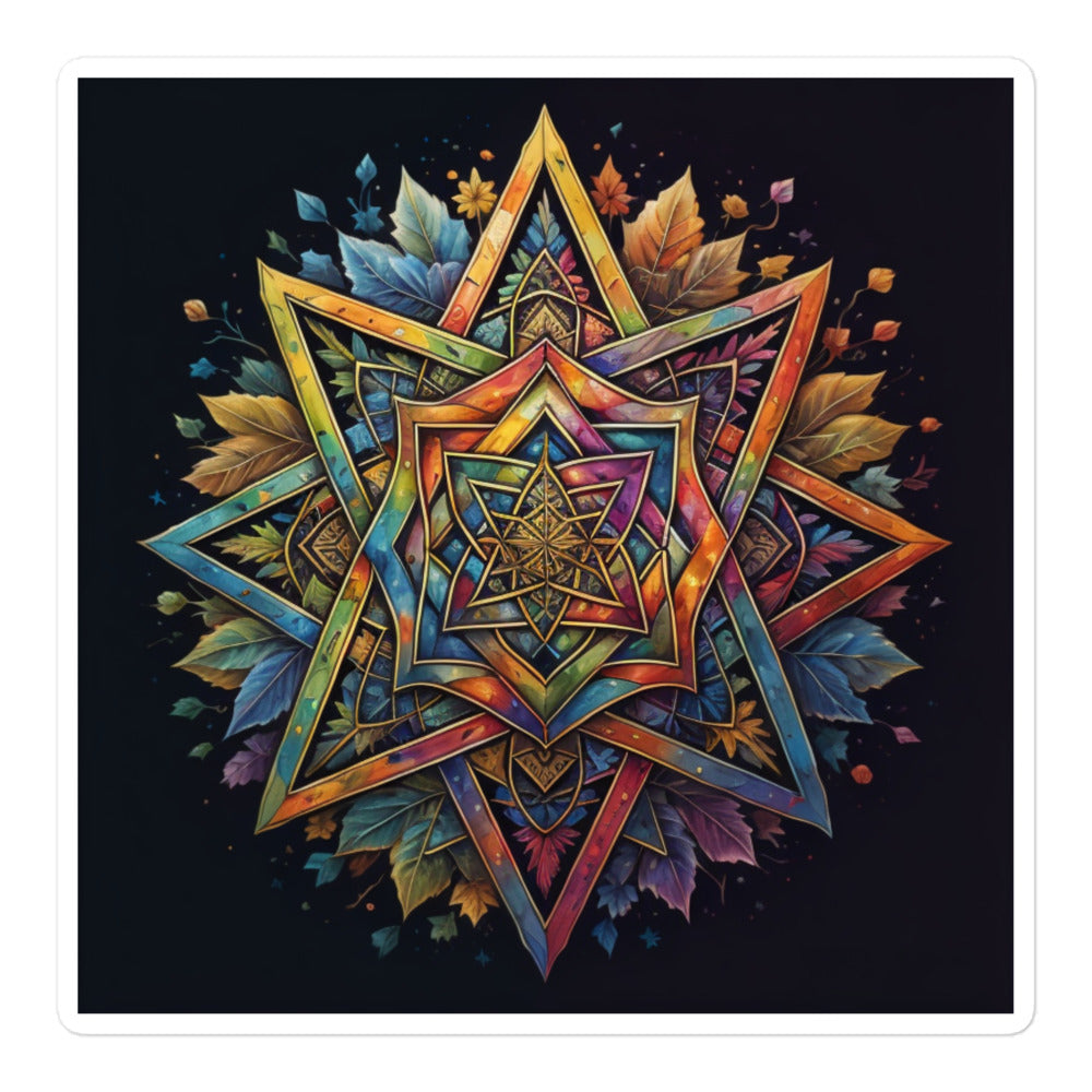 Vibrant Song | Star Of David | Kiss Cut Sticker Jouparty