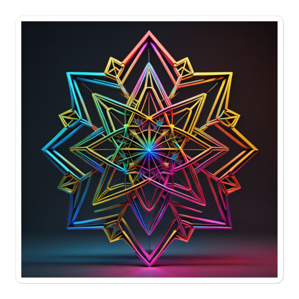 Futuristic Shine | Star Of David | Kiss Cut Sticker Jouparty