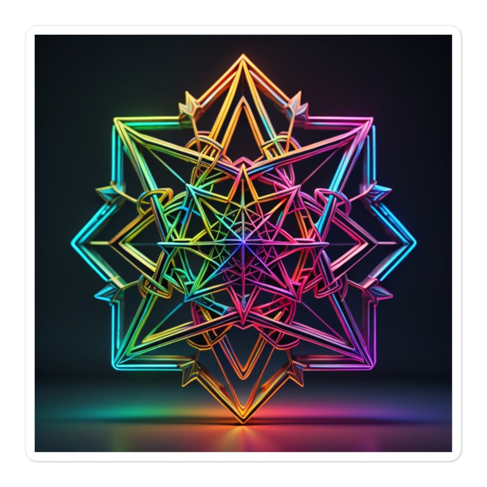 Futuristic Shine | Star Of David | Kiss Cut Sticker