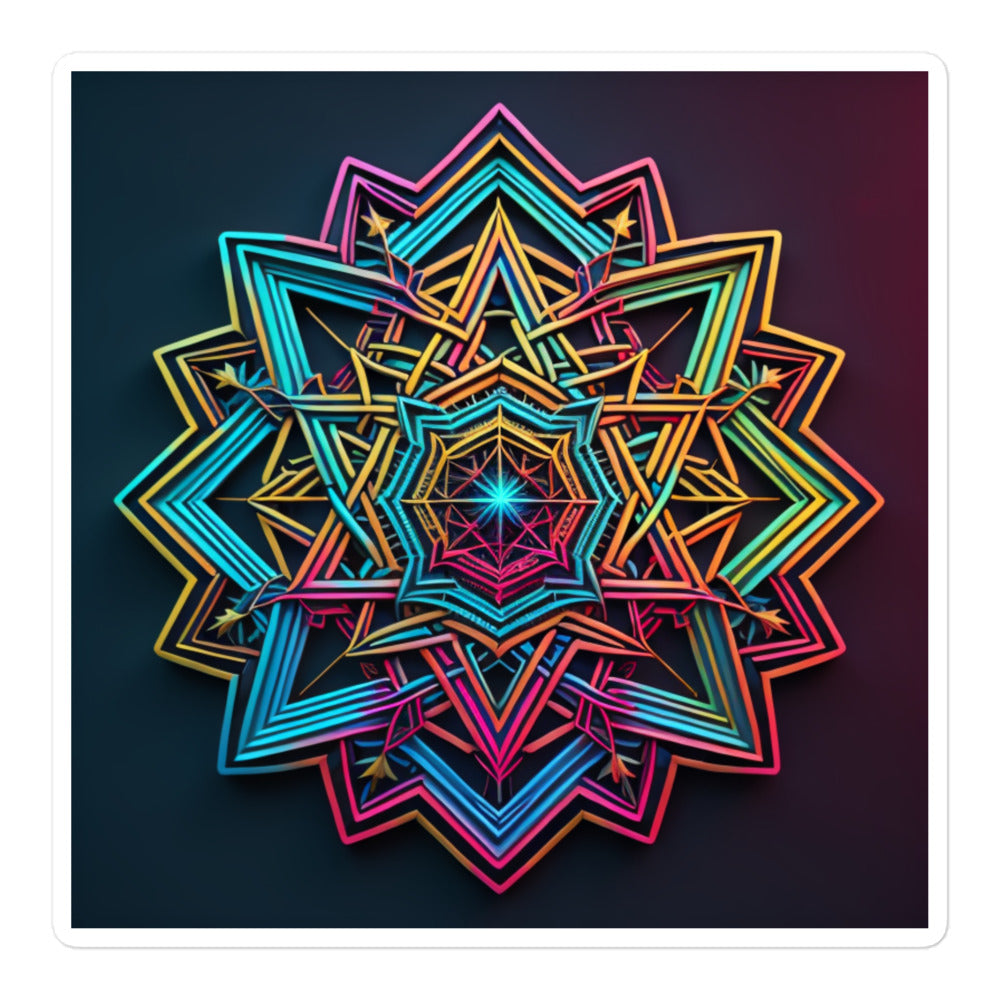 Futuristic Shine | Star Of David | Kiss Cut Sticker Jouparty