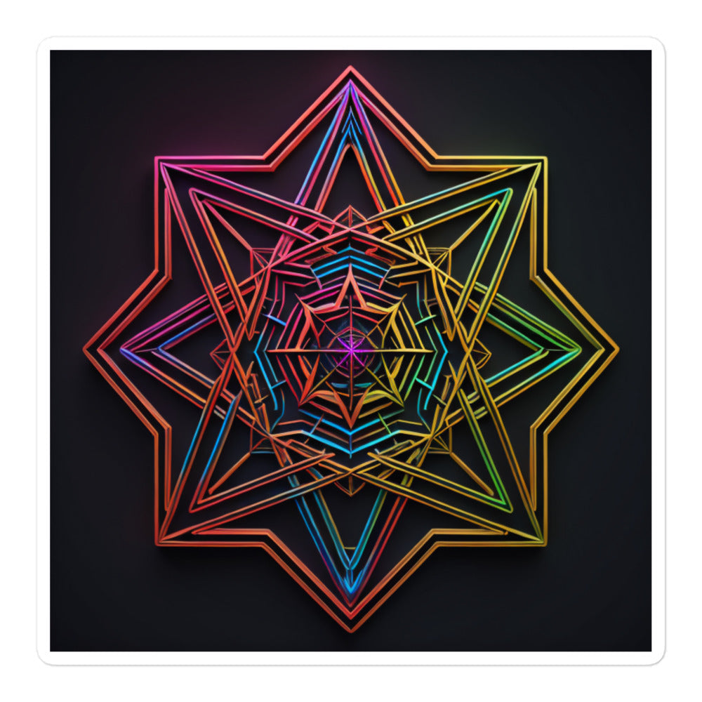 Futuristic Shine | Star Of David | Kiss Cut Sticker