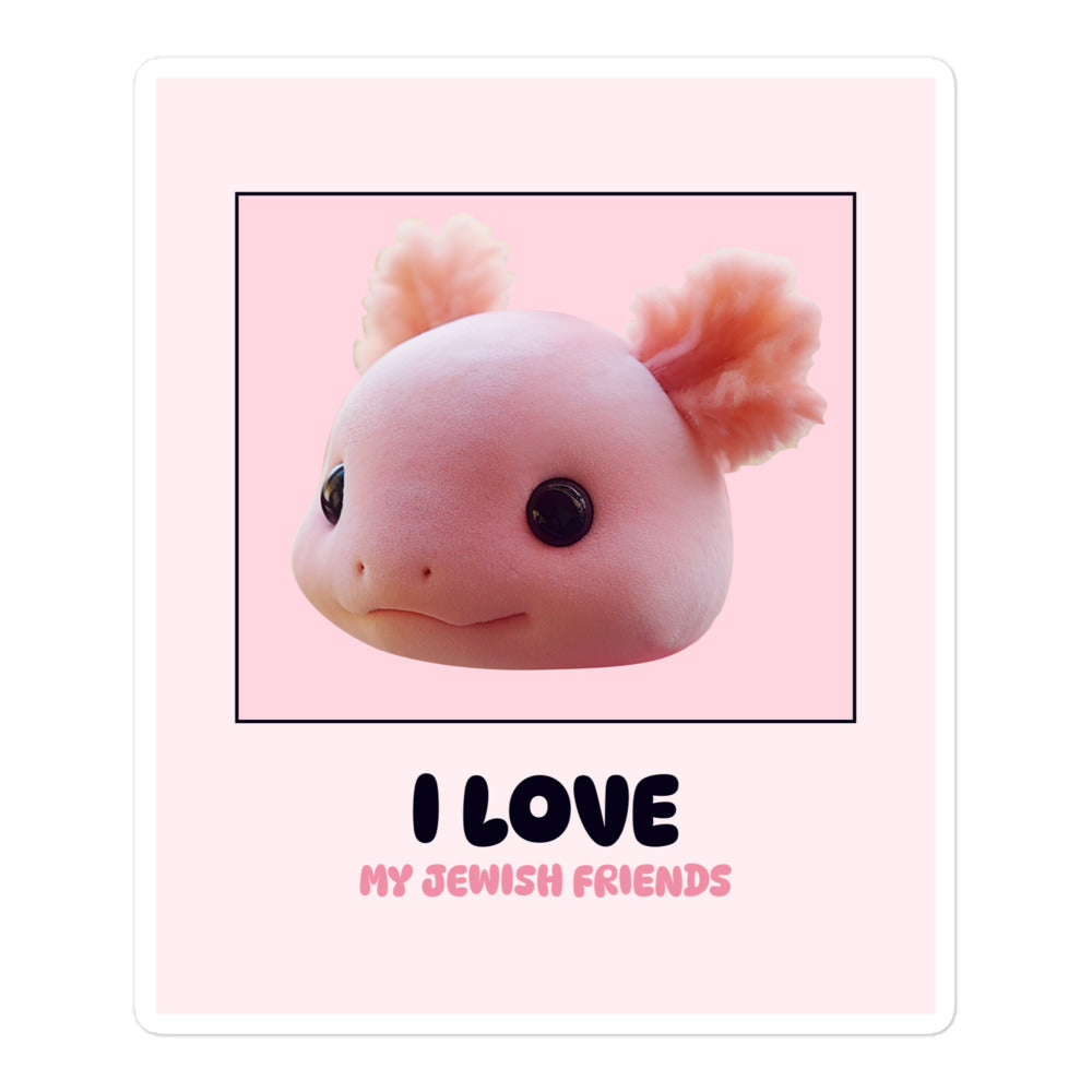 I Love My Jewish Friends | Pink Edition | Kiss Cut Sticker Jouparty