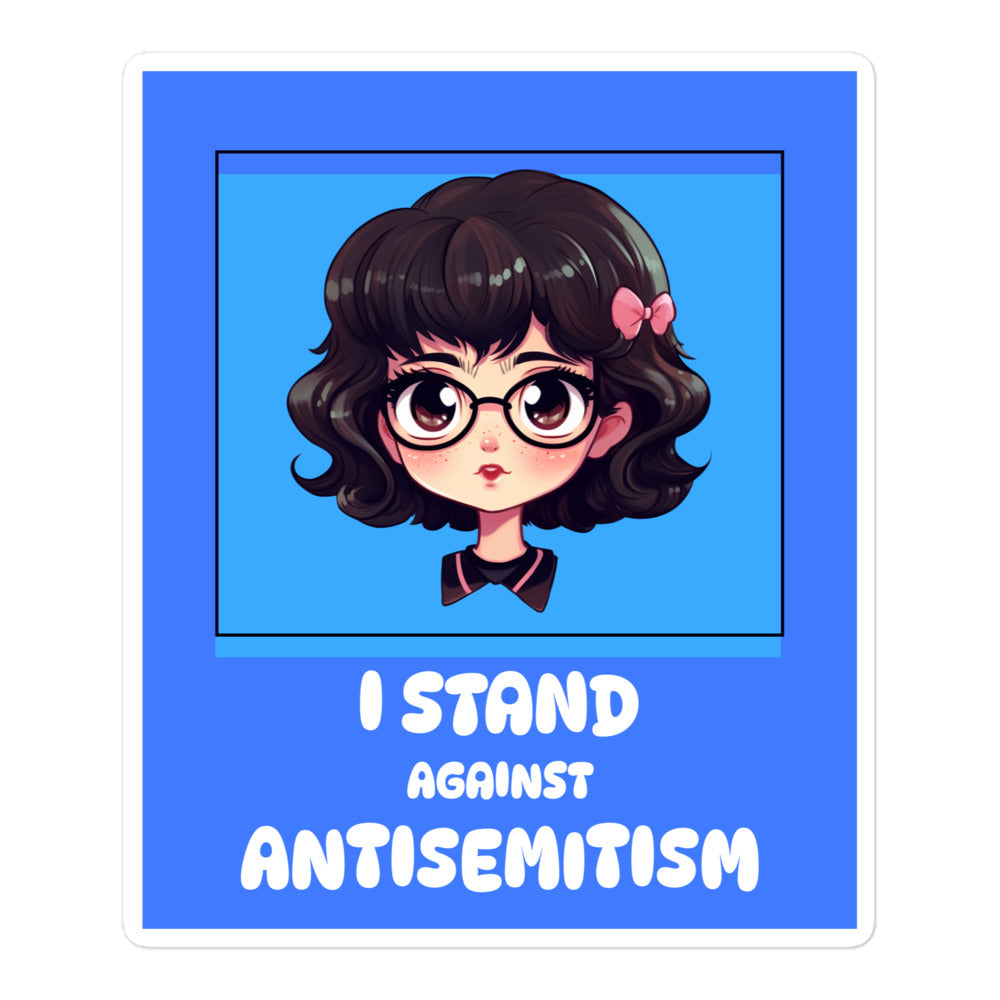 I Stand Against Antisemitism | Kiss Cut Sticker Jouparty