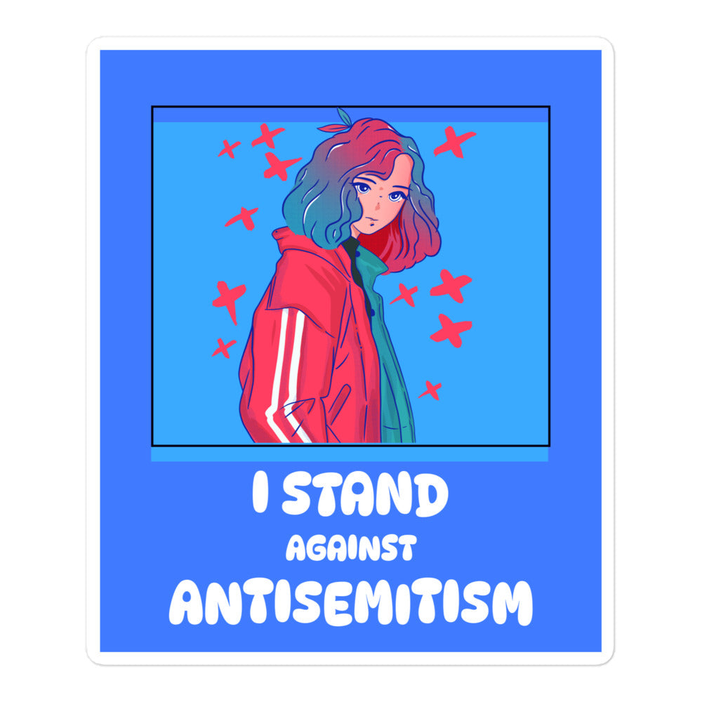 I Stand Against Antisemitism | Kiss Cut Sticker Jouparty