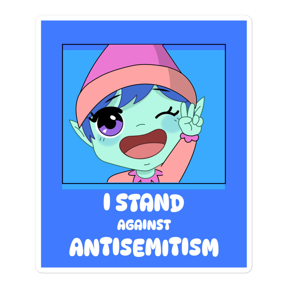 I Stand Against Antisemitism | Kiss Cut Sticker Jouparty