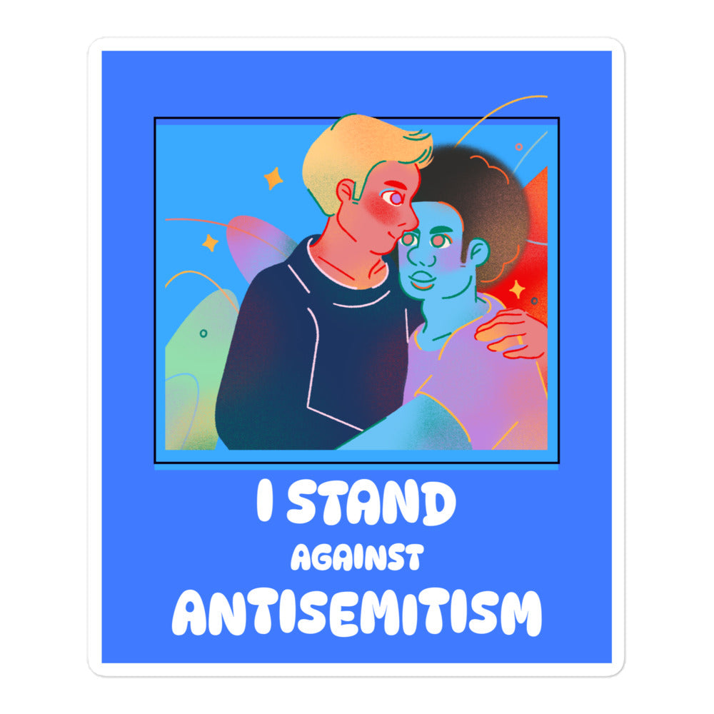 I Stand Against Antisemitism | Kiss Cut Sticker Jouparty