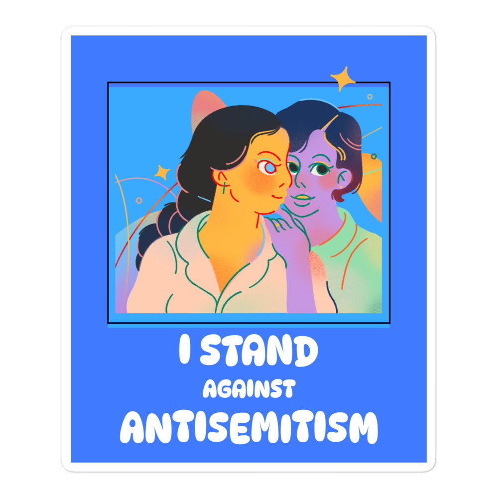 I Stand Against Antisemitism | Kiss Cut Sticker Jouparty