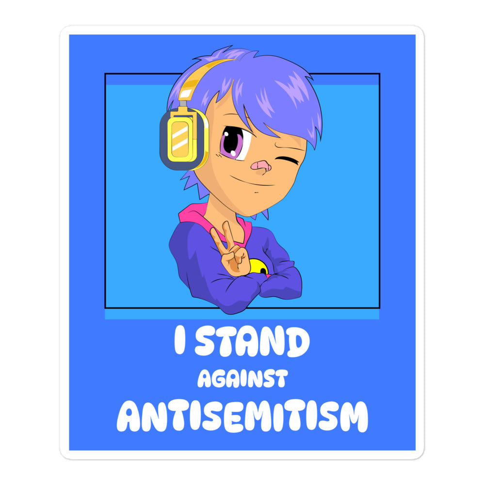 I Stand Against Antisemitism | Kiss Cut Sticker Jouparty