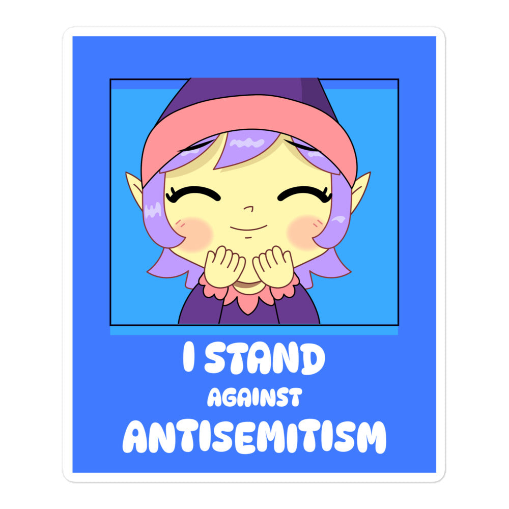I Stand Against Antisemitism | Kiss Cut Sticker Jouparty