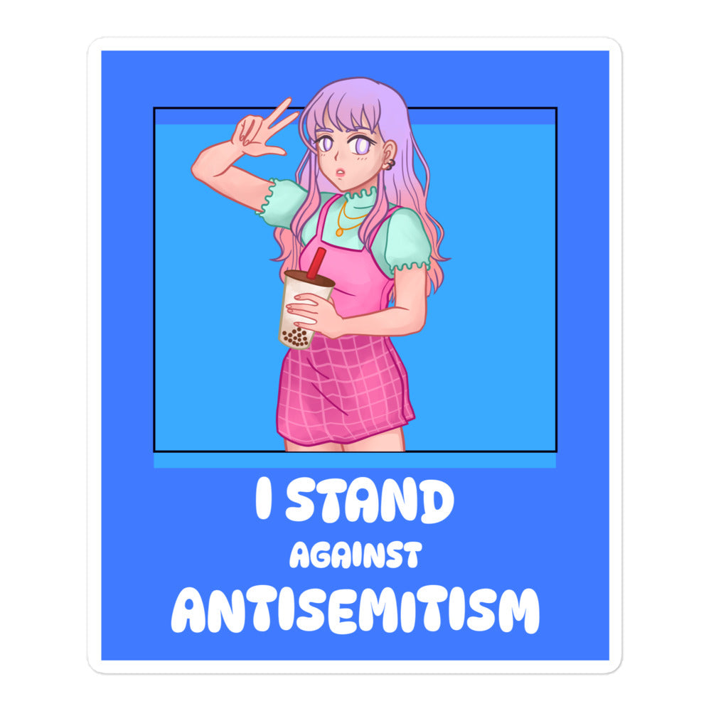 I Stand Against Antisemitism | Kiss Cut Sticker Jouparty